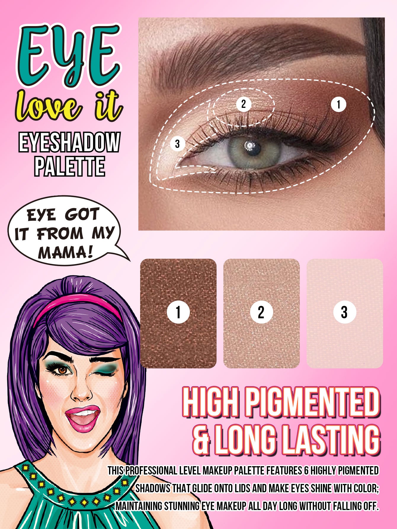 MIsslyn EYE Love It 6colors Eyeshadow Palette