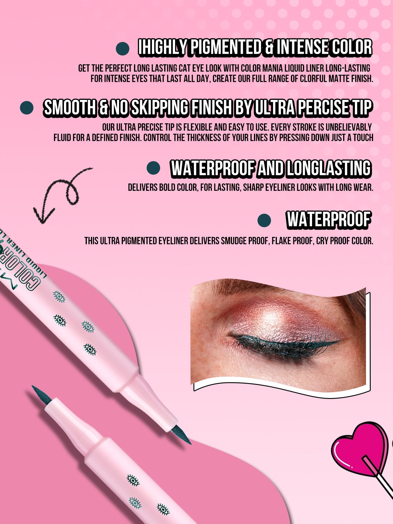 Misslyn Color Mania Liquid Liner Long Lasting