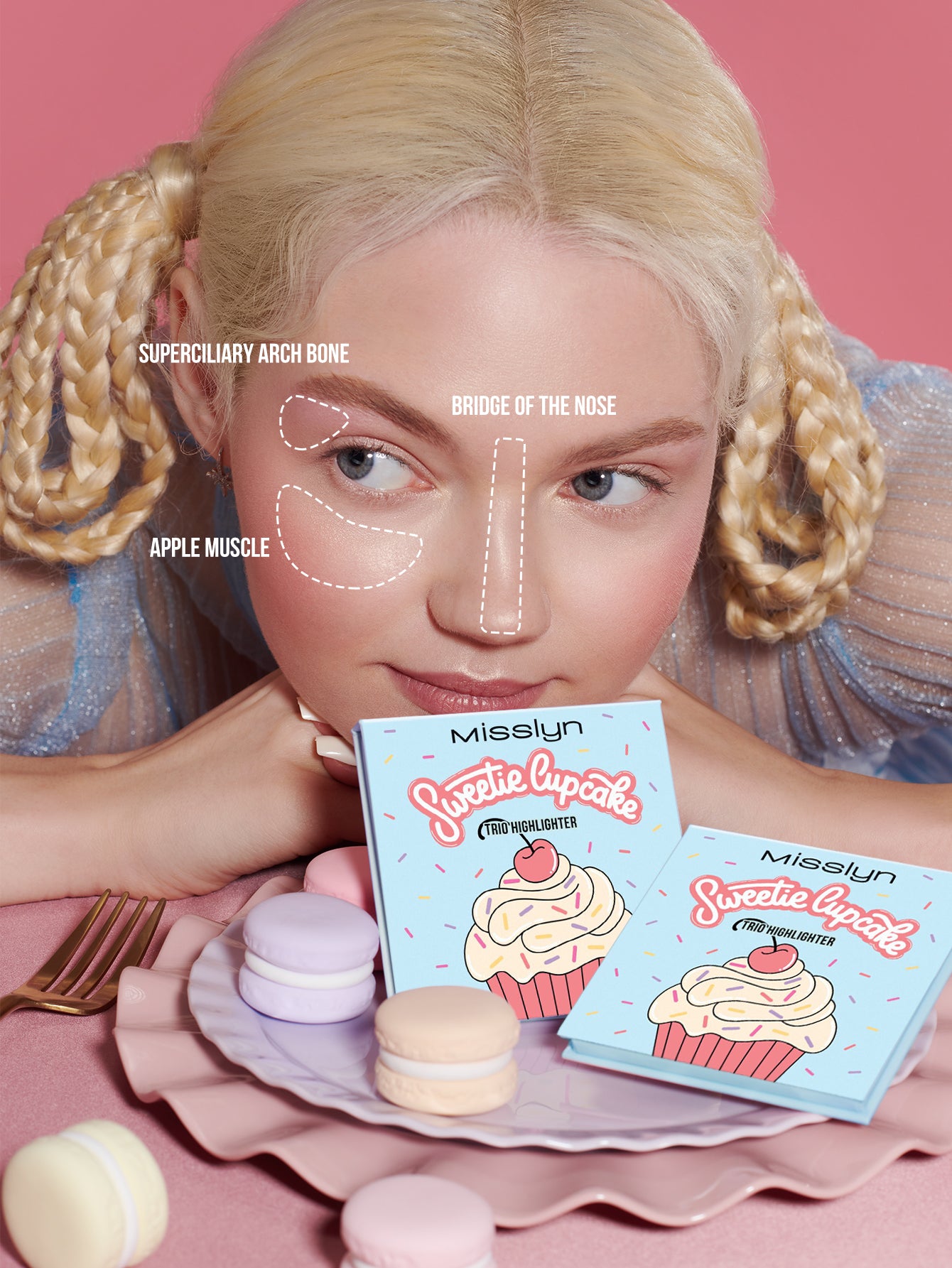 Misslyn Sweetie Cupcake Trio Highlighter