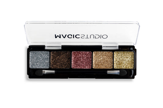 Palette d'ombres à paupières pailletées Magic Studio