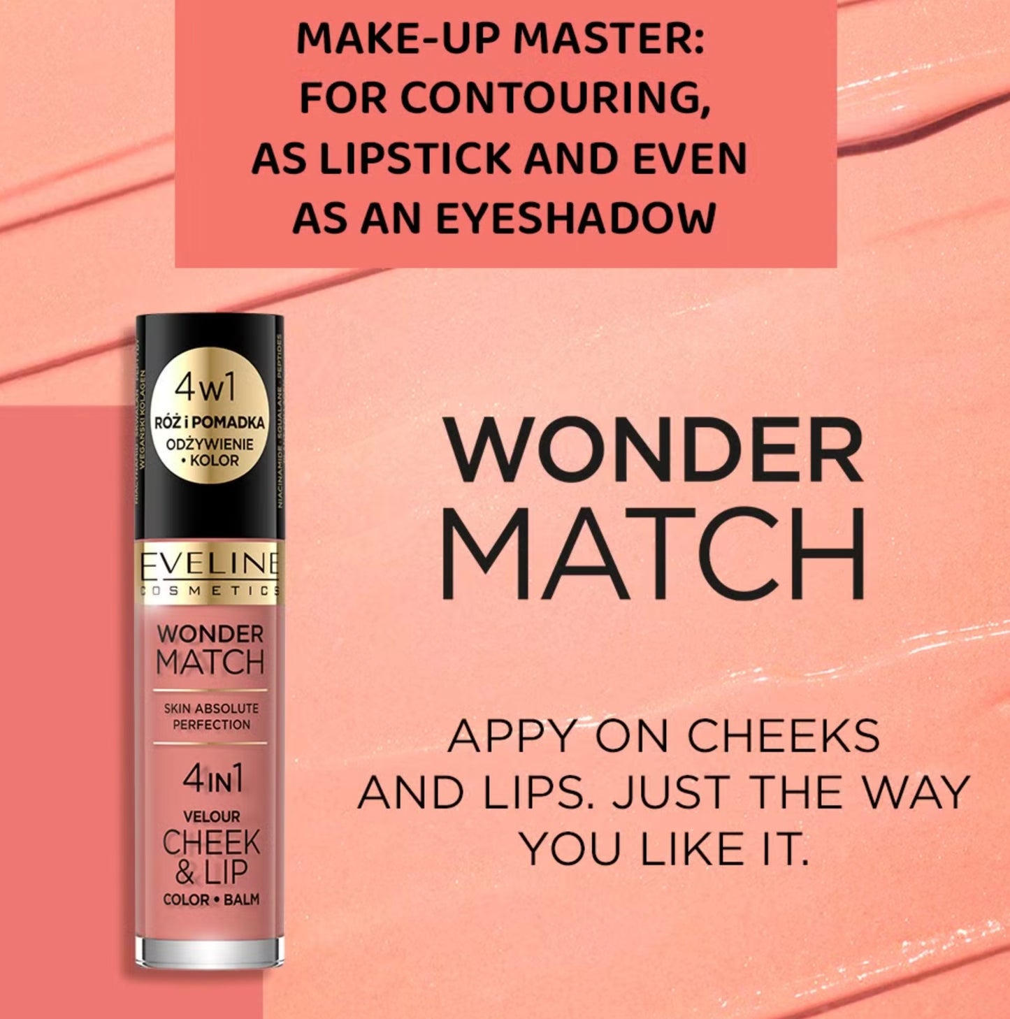 Eveline Cosmetics Wonder Match 4in1 Cheek&Lip