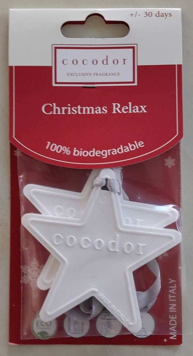 Cocodor 2 stelle profumate per auto e armadi/Christmas Relax