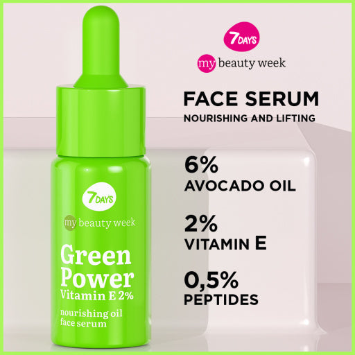 7Days Siero viso olio nutriente GREEN POWER Vitamina E