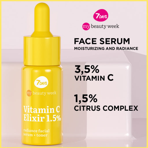 7Days Siero viso illuminante+tonico ELISIR VITAMINA C