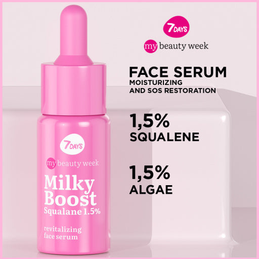 7Days Siero viso rivitalizzante MILKY BOOST Squalane