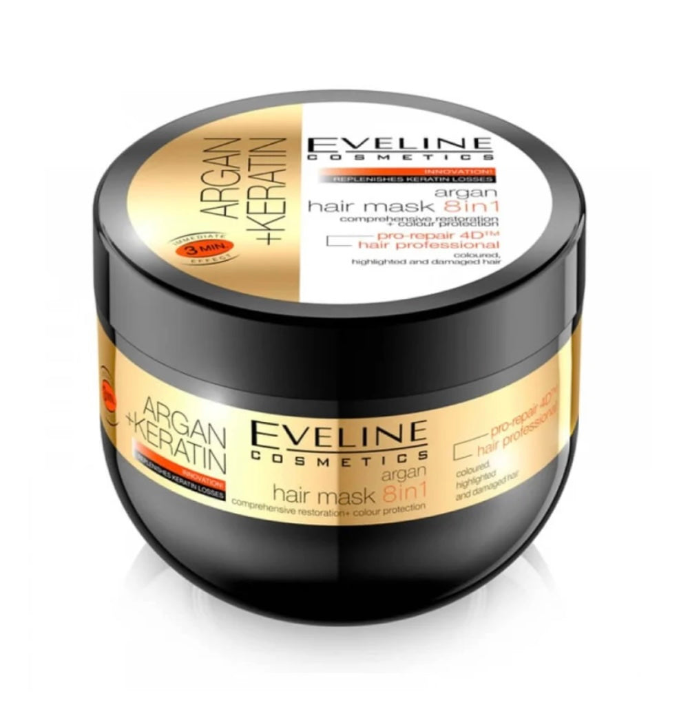 Eveline Cosmetics Argan Hair Mask 8 in 1