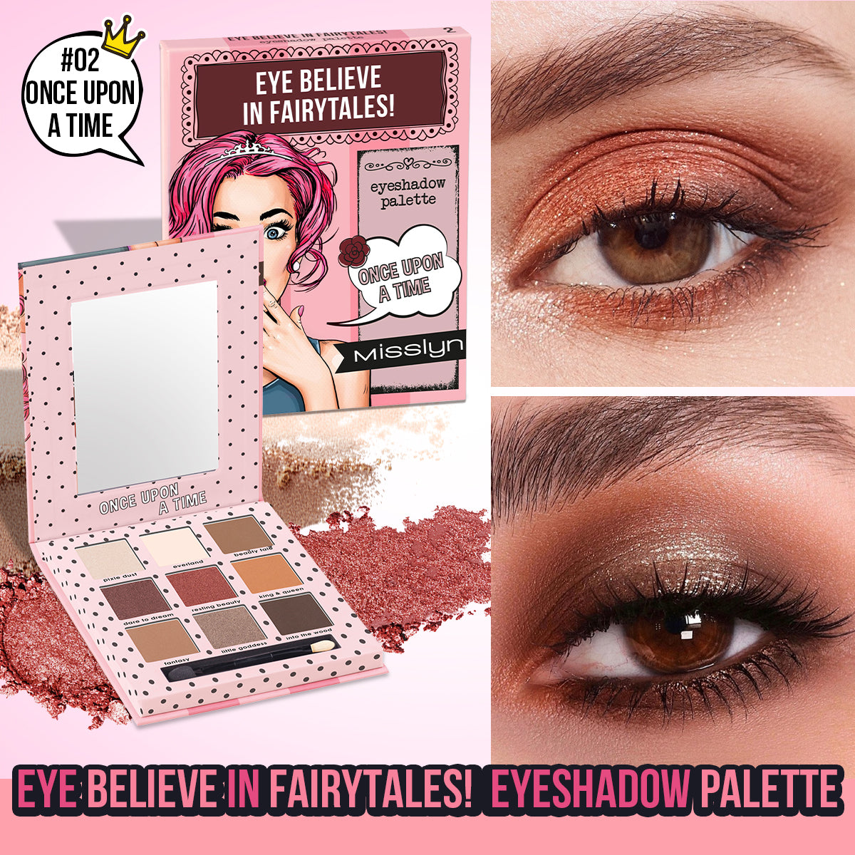 Misslyn Eye Belive In Fairytales 9 colors eyeshadow palette