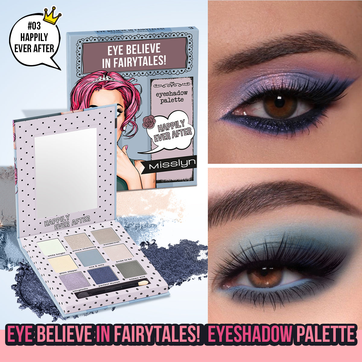 Misslyn Eye Belive In Fairytales 9 colors eyeshadow palette