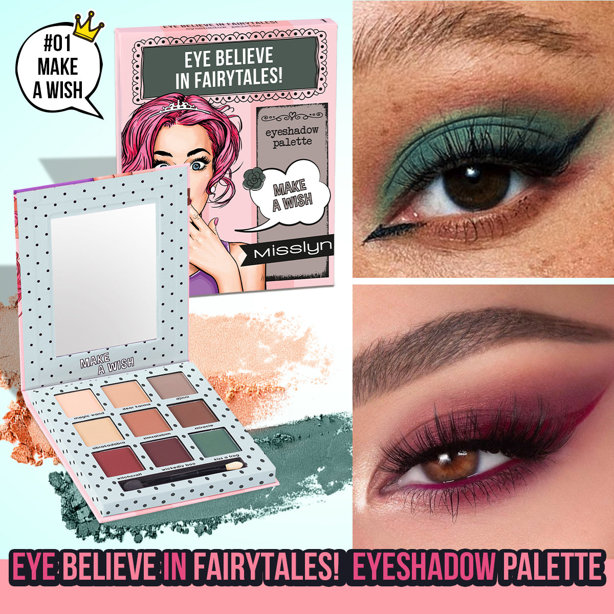 Misslyn Eye Belive In Fairytales 9 colors eyeshadow palette