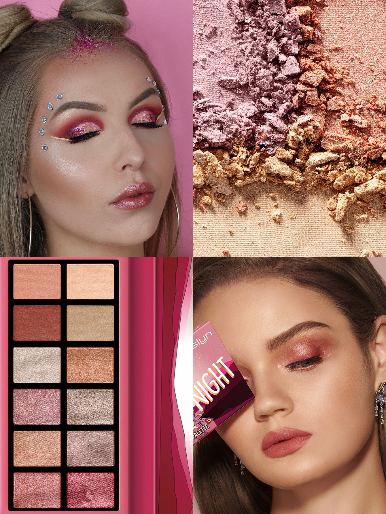 Misslyn Desert Night Metallic Eyeshadow Palette Flaming Eyes