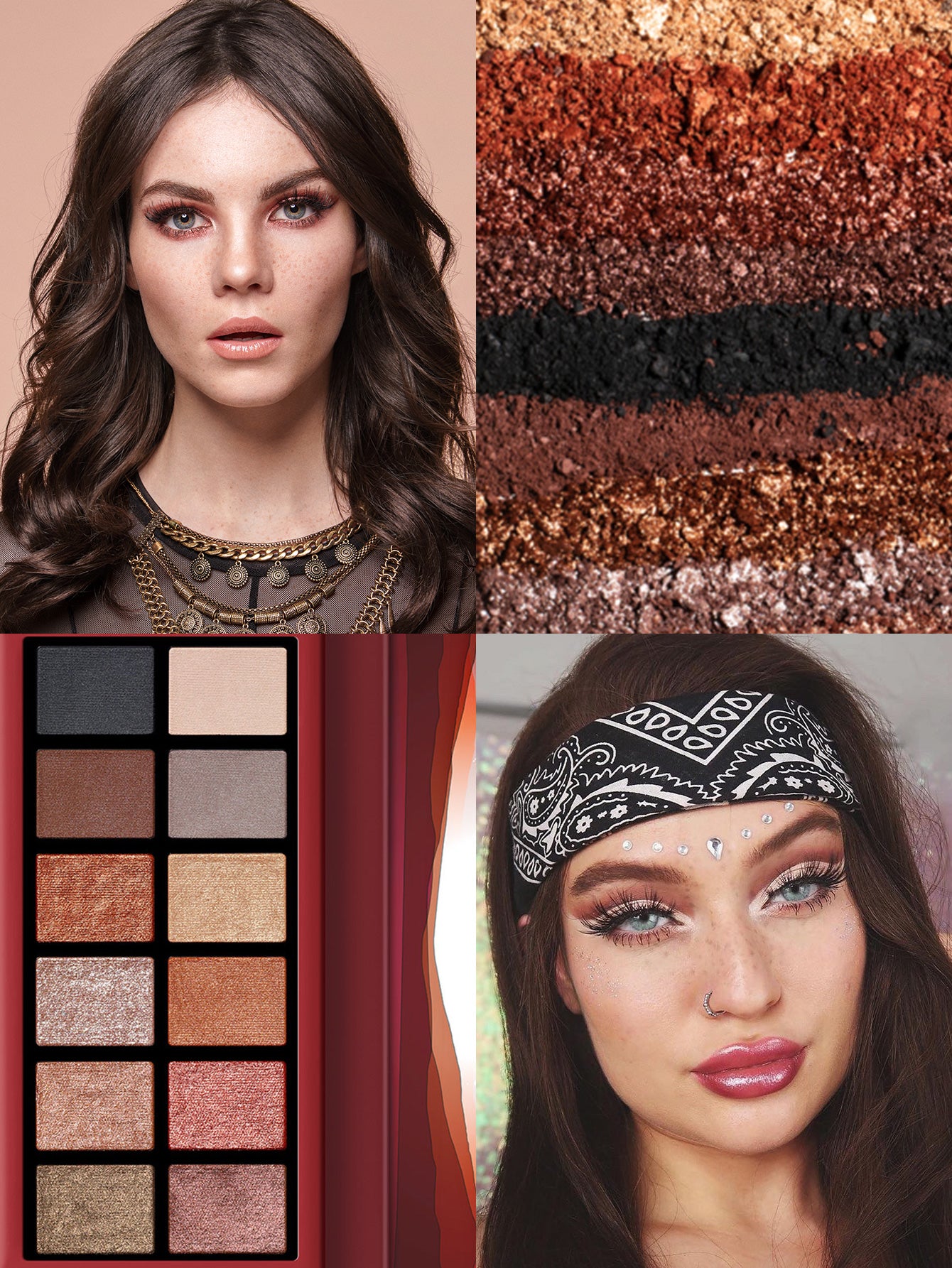 Misslyn Desert Night Metallic Eyeshadow Palette Burning Desire