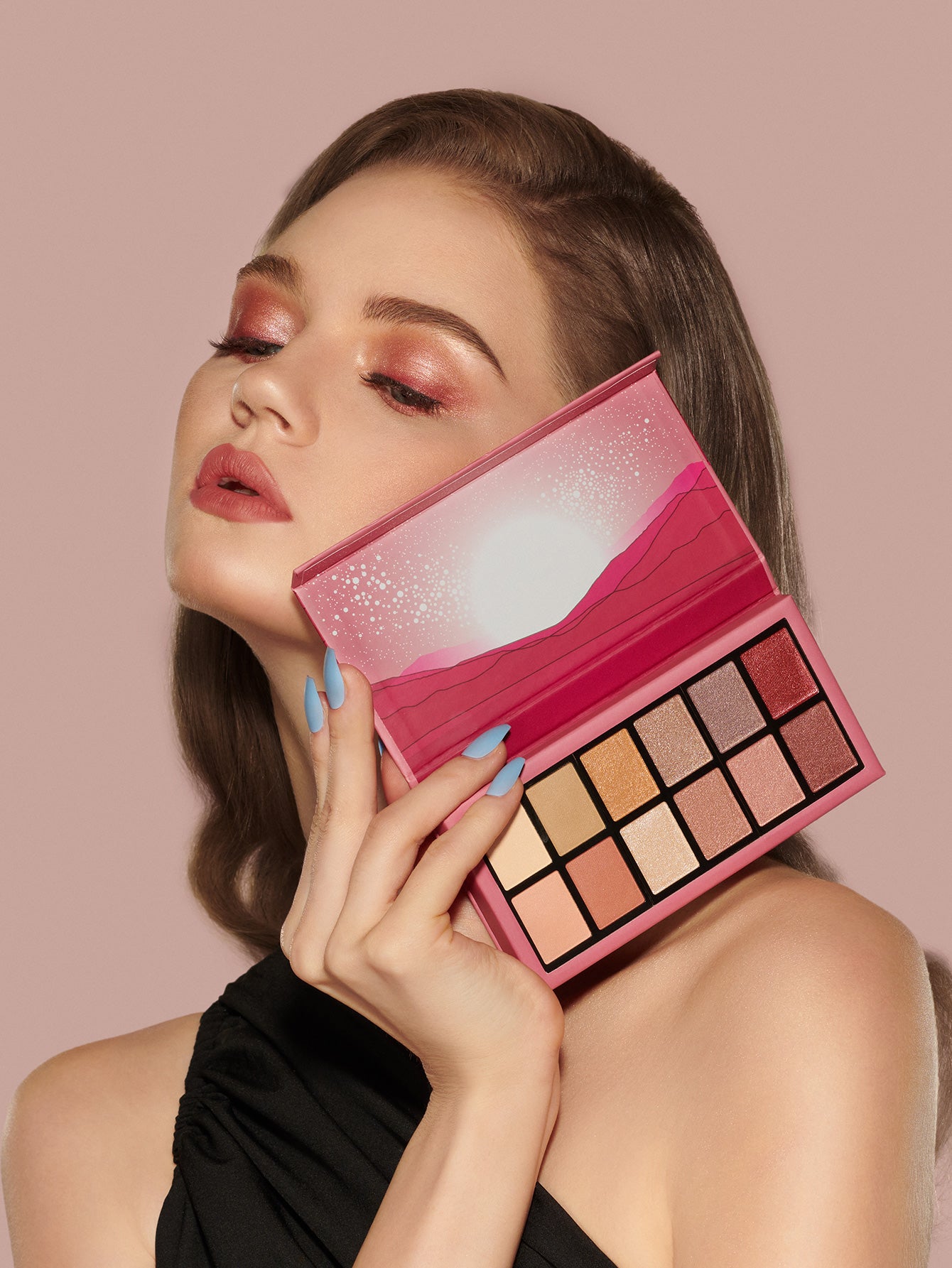 Misslyn Desert Night Metallic Eyeshadow Palette Flaming Eyes