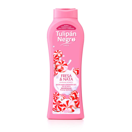 Tulipan Negro Gel da bagno Fragola e Panna 650ml
