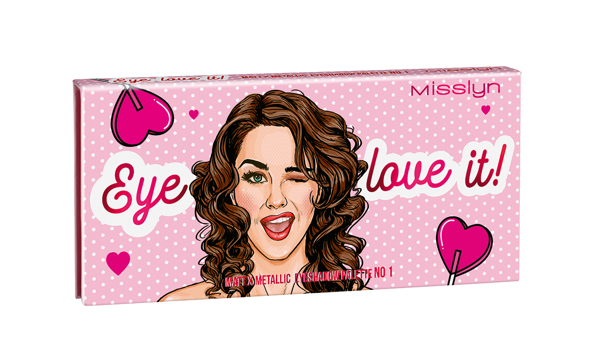Misslyn Matt x Metallic Eyeshadow Palette 12colori