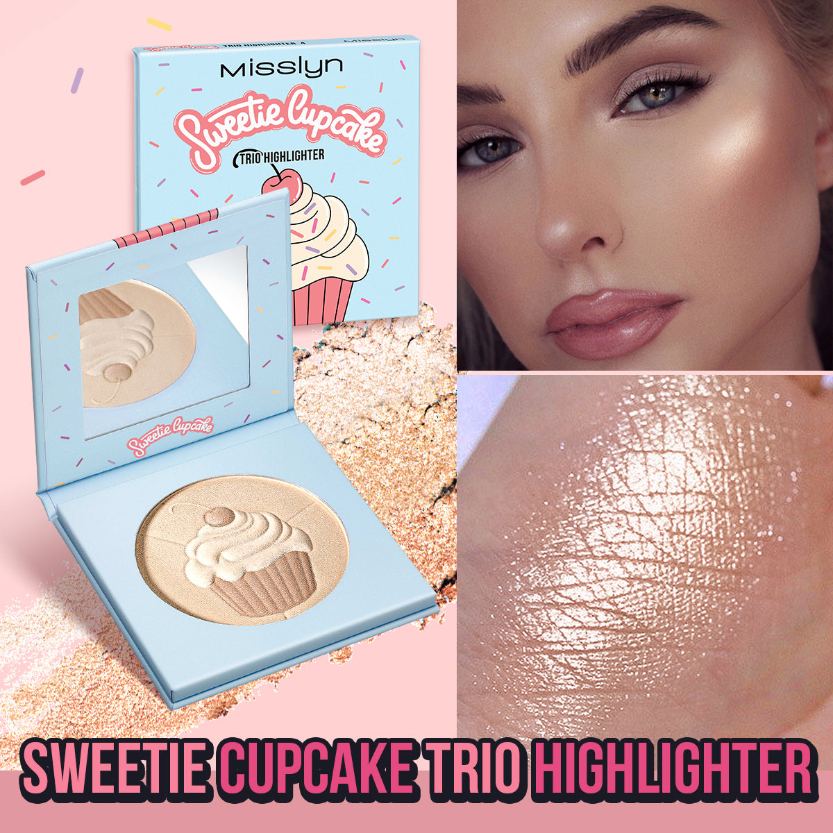 Misslyn Sweetie Cupcake Trio Highlighter
