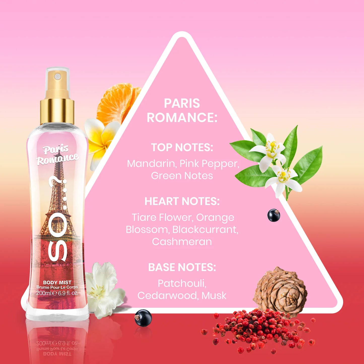 So...? Fragrance Paris Romance Body Mist 200ml