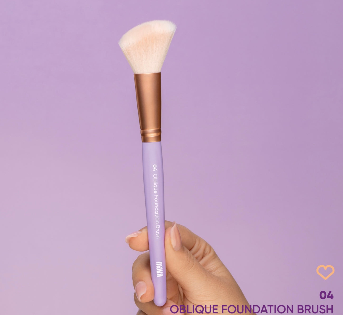 Nejha 04 Oblique Foundation Brush Pennello Fondotinta Obliquo