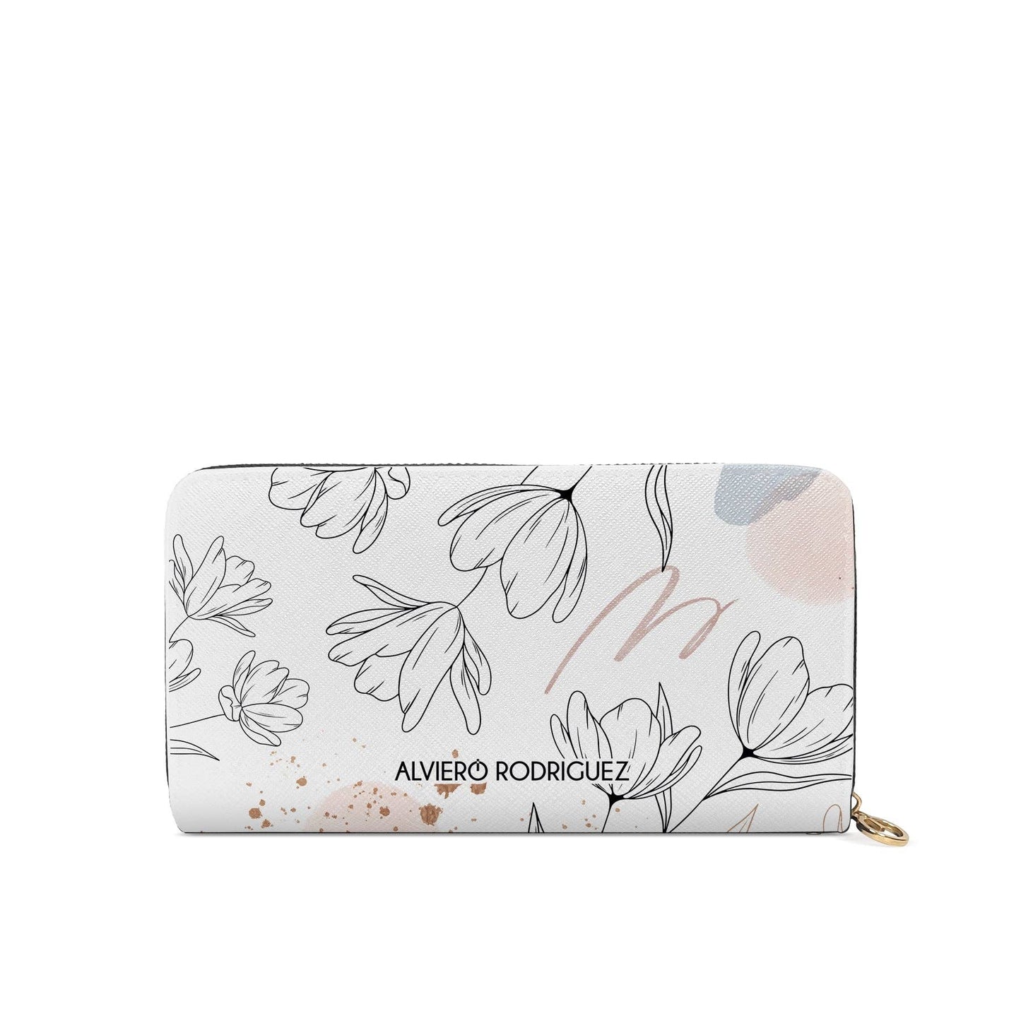 Portafogli Zip Bianco Art of Flowers