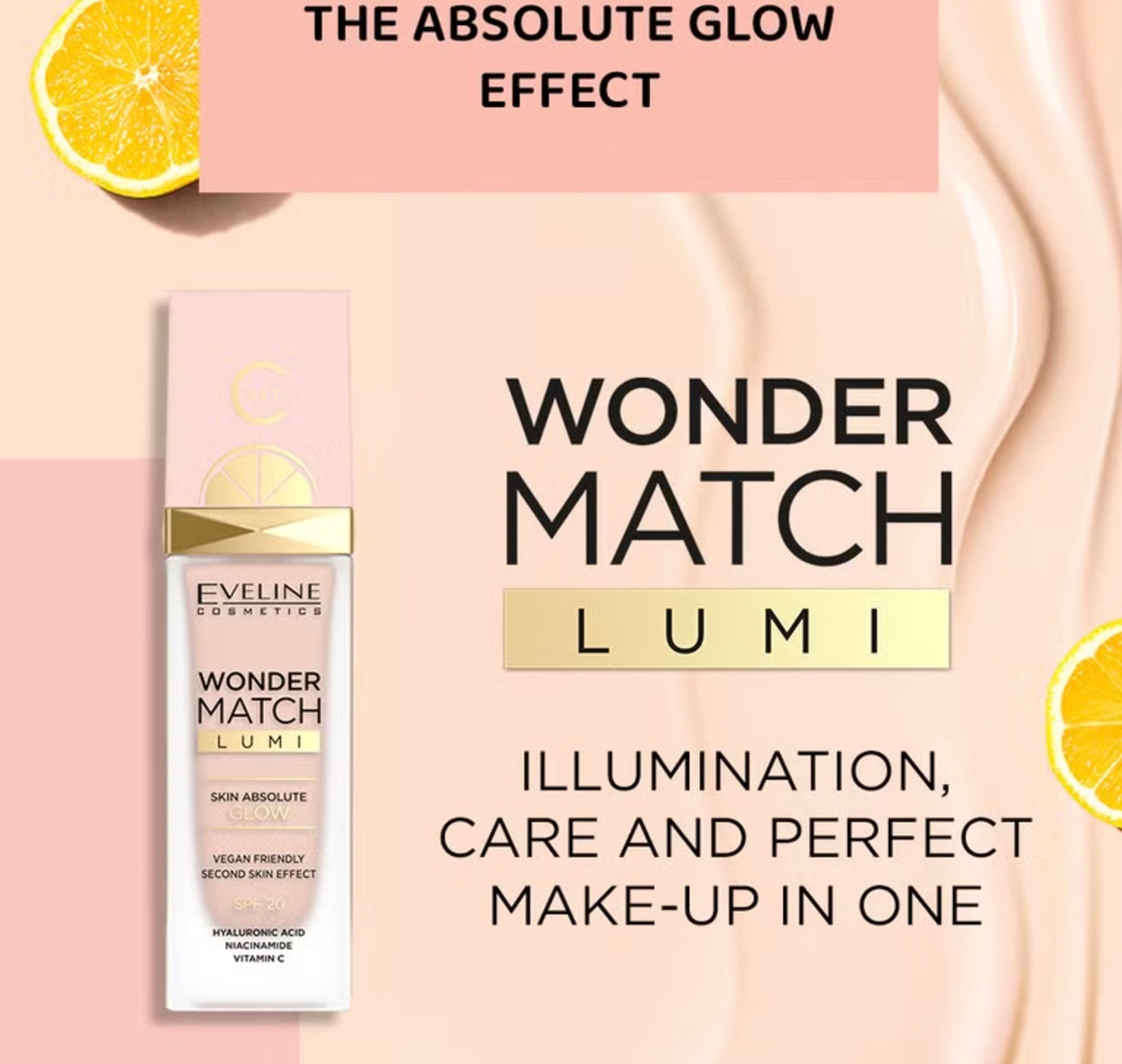 Eveline Cosmetics Wonder Match Lumi Luxury Foundation