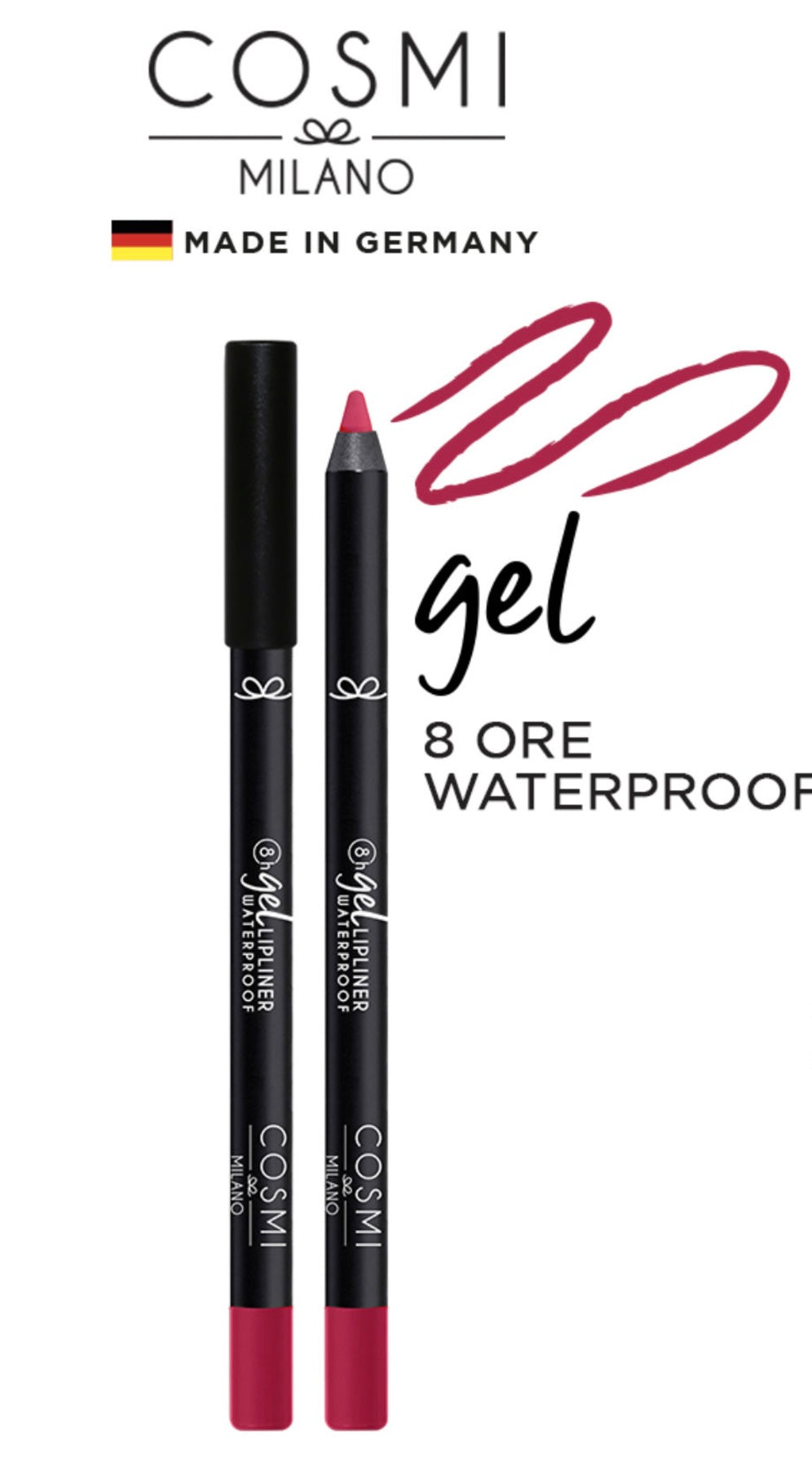 Cosmi Milano matita labbra gel waterproof 8h