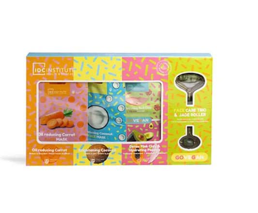 IDC Institute face care trio & jade roller Go Vegan
