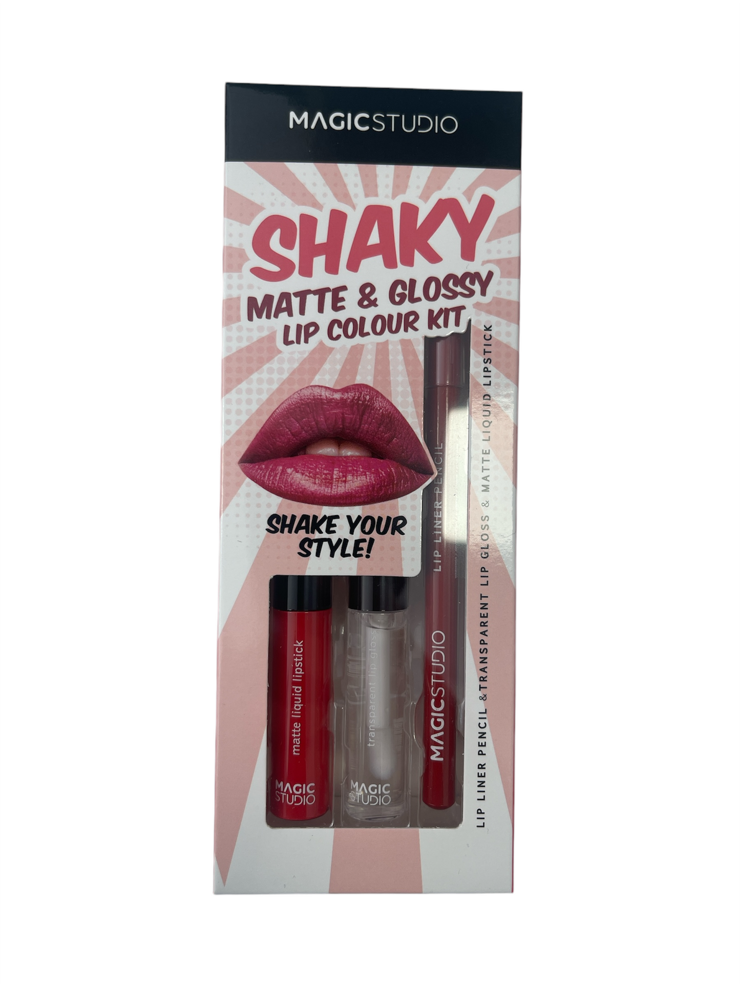 Magic Studio Shaky matte & glossy lip colour kit