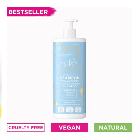 Eveline Cosmetics My Life My Hair moisturizing and smoothing peptide Shampoo 500ml