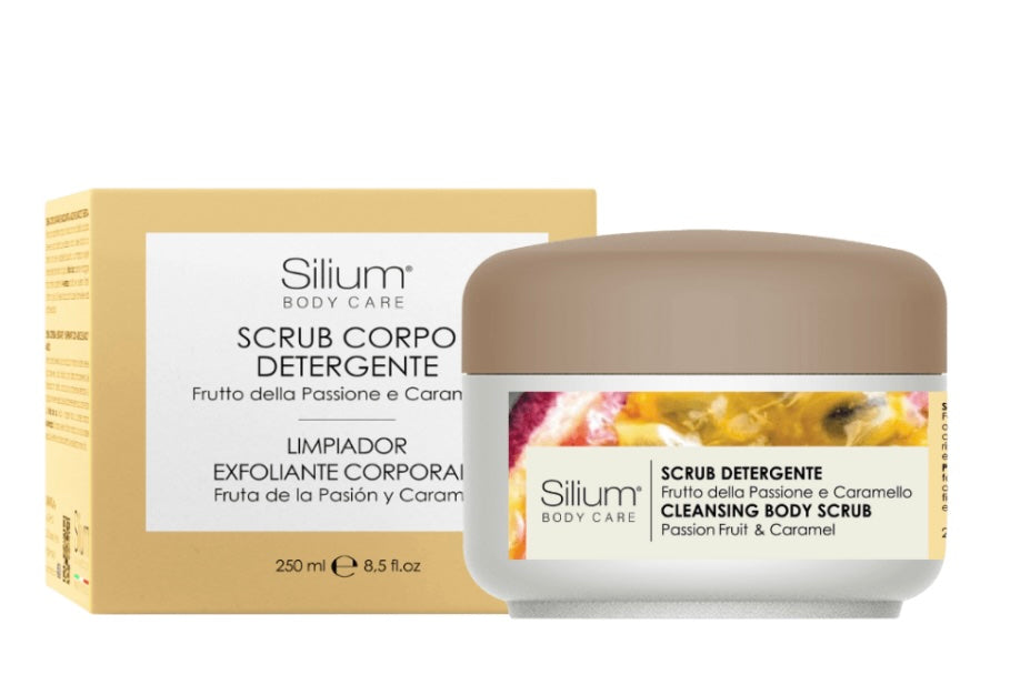 Silium scrub corpo detergente - frutto della passione & caramello