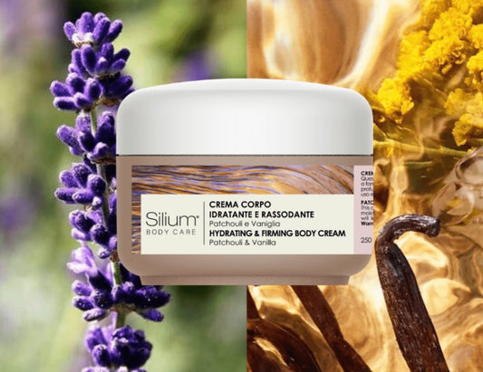 Silium crema corpo idratante e rassodante - patchouli & vaniglia