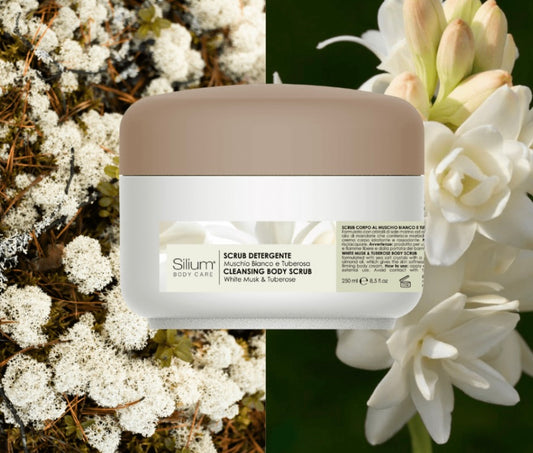 Silium scrub corpo detergente - muschio bianco & tuberosa