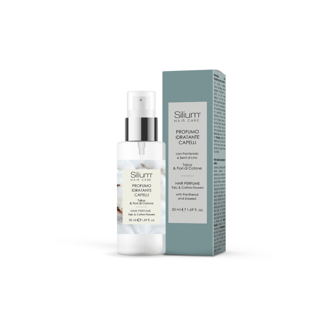 Silium profumo per capelli idratante - talco & fiori di cotone