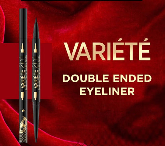 Eveline Cosmetics Double Effect Eyeliner & Pencil 2in1