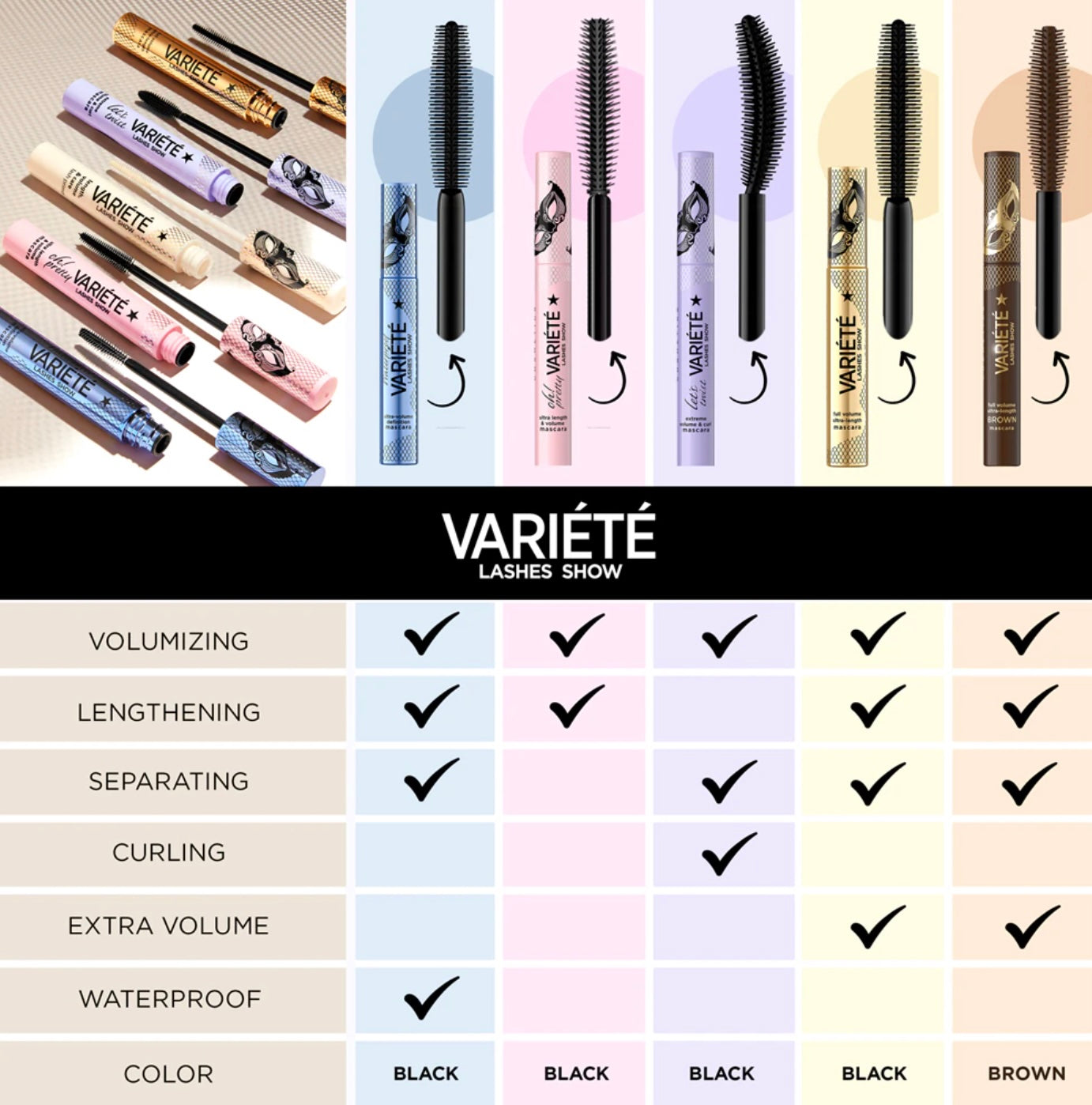 Eveline Cosmetics Oh! Pretty lengthening and volumizing mascara