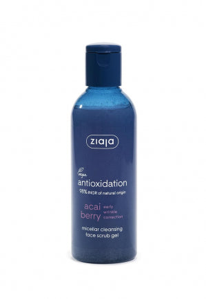 Ziaja gel scrub detergente viso micellare acai berry 200ml