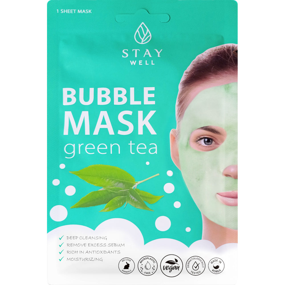 STAY WELL  Deep Cleansing Bubble Mask Green Tea
