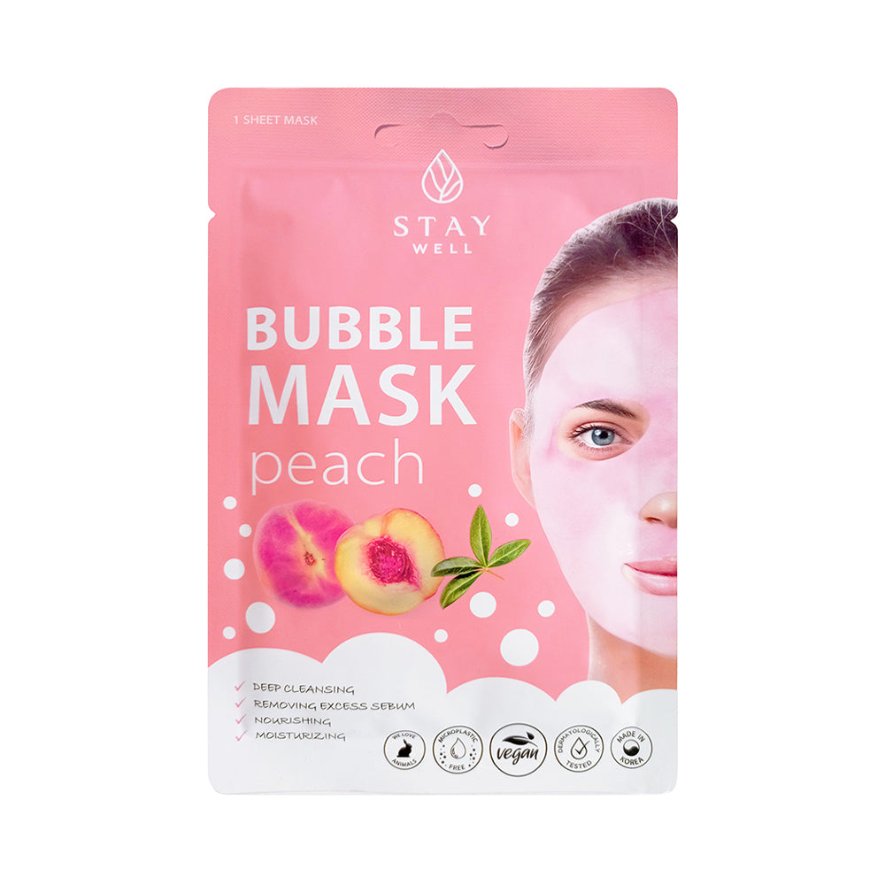 STAY WELL  Deep Cleansing Bubble Mask Peach