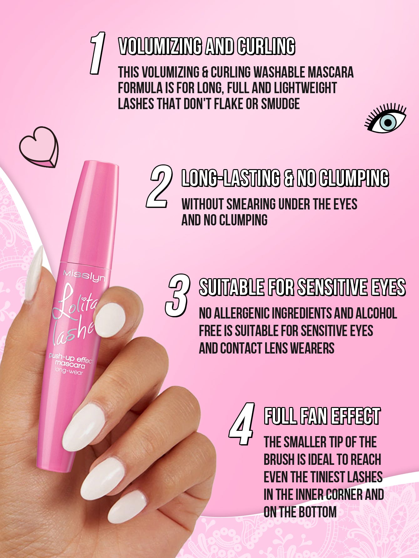 Misslyn Lolita Lashes Push Up Effect Mascara