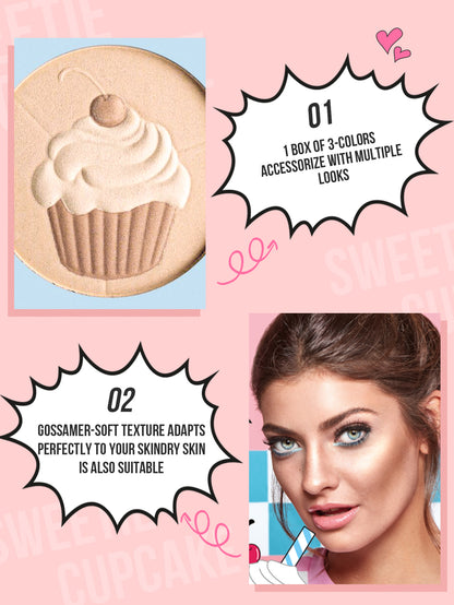 Misslyn Sweetie Cupcake Trio Highlighter
