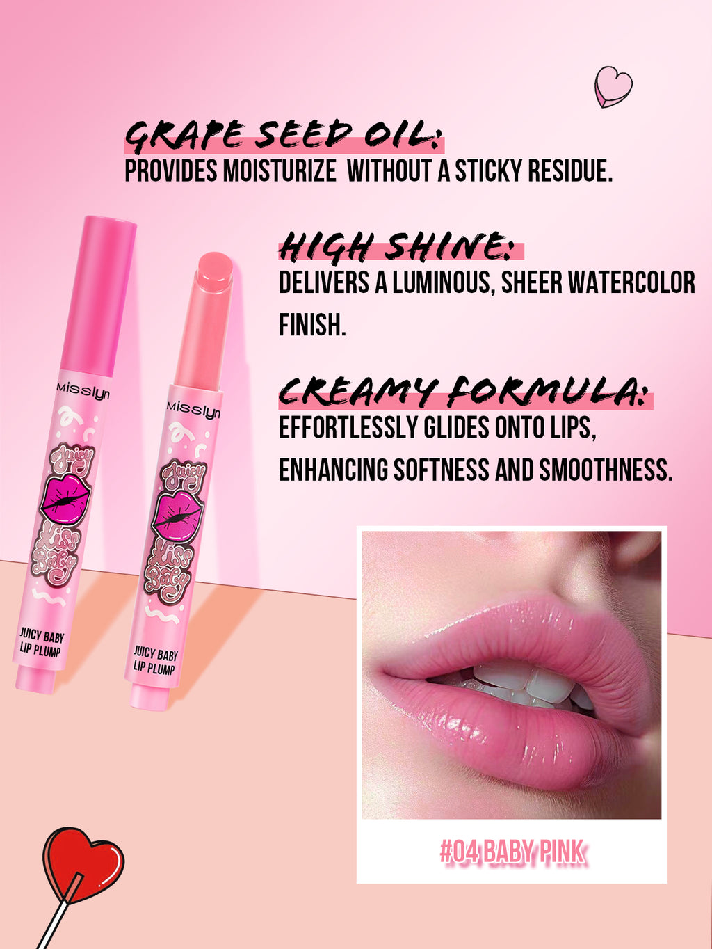 Misslyn Juicy Kiss Baby Lip Plump