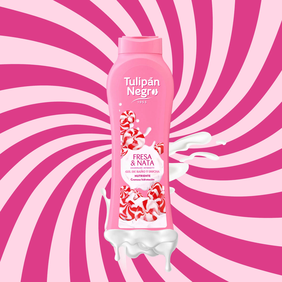 Tulipan Negro Gel da bagno Fragola e Panna 650ml