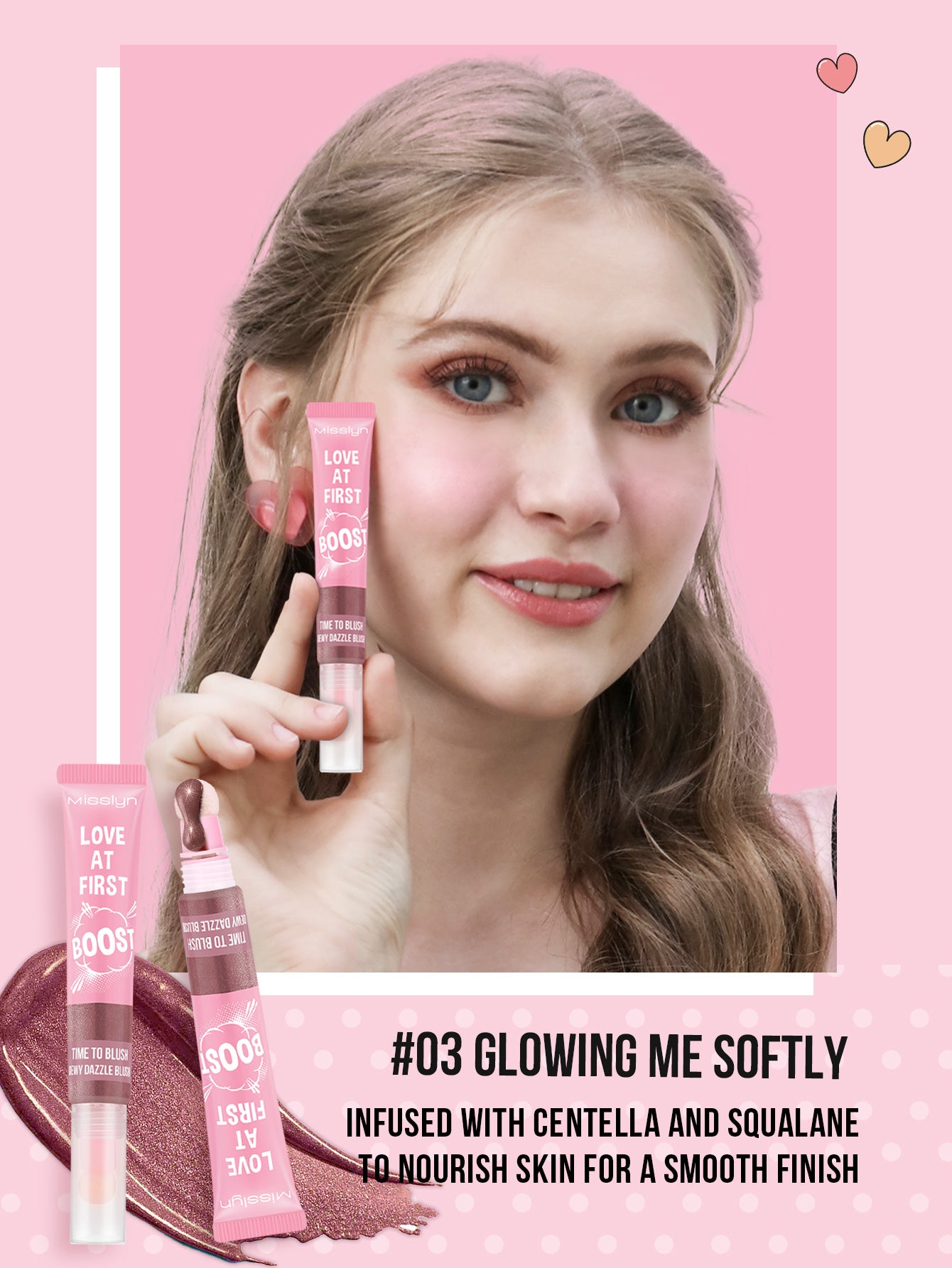 Misslyn Love At First Boost Dewy Dazzle Blush