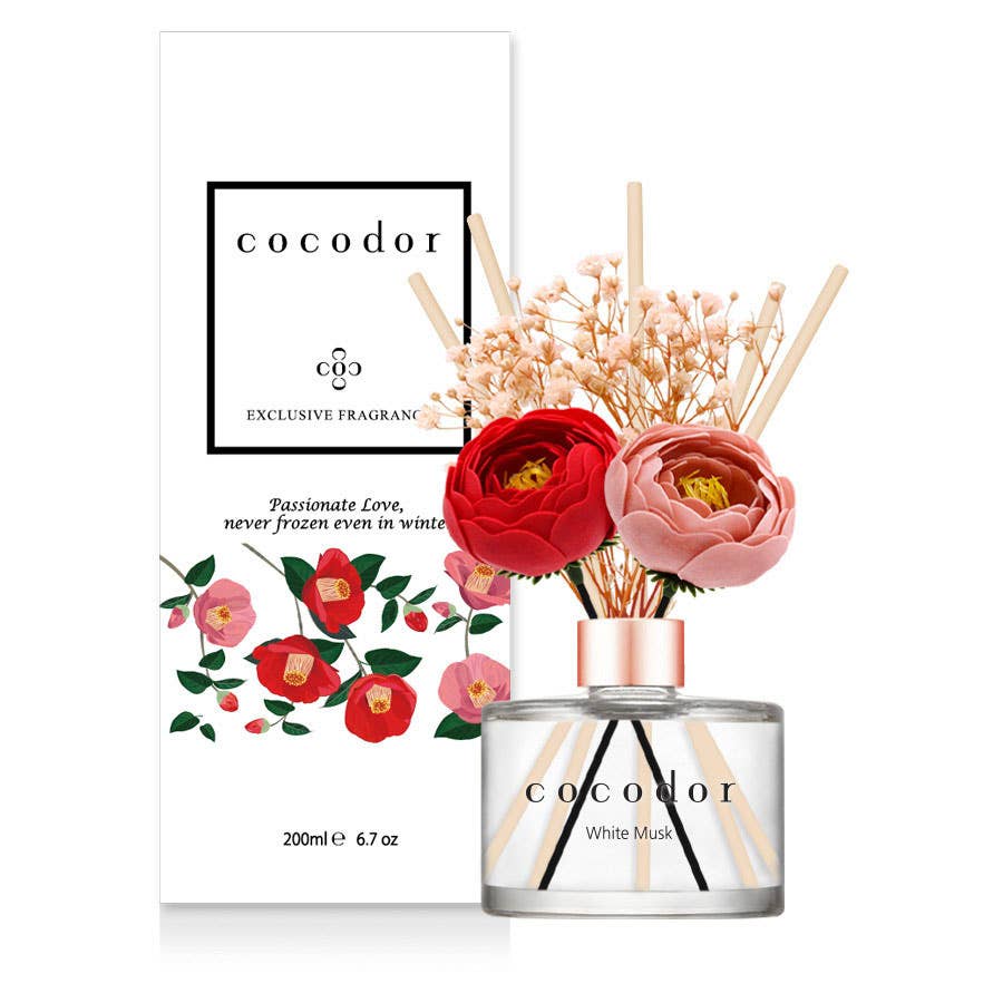 Diffusore Cocodor Camellia 200 ml (6,7 Oz) /Fiore/Muschio bianco