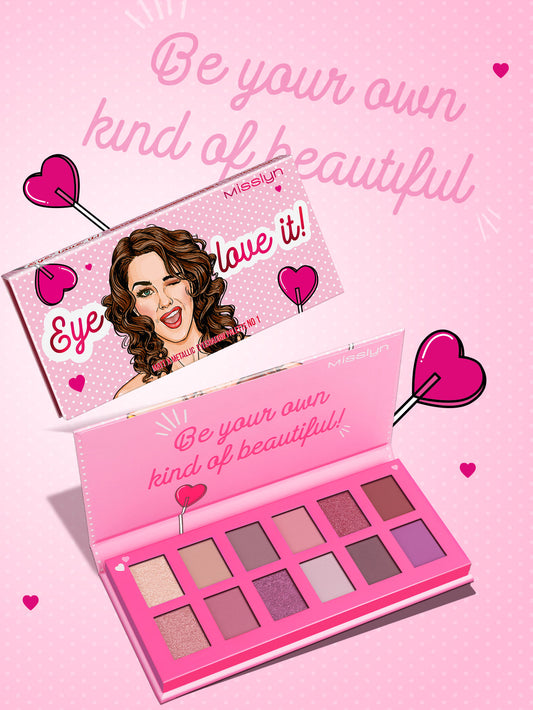 Misslyn Matt x Metallic Eyeshadow Palette 12colori