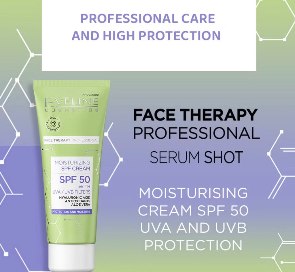 Eveline Cosmetics moisturizing SPF50 crema viso 30ml