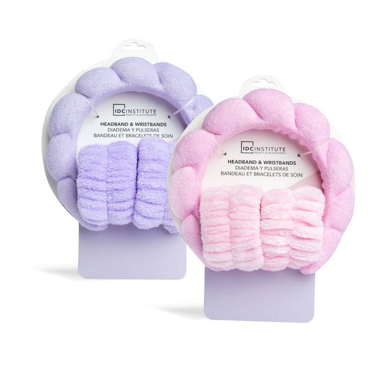 Fascia per capelli e braccialetti IDC Institute per la cura della pelle