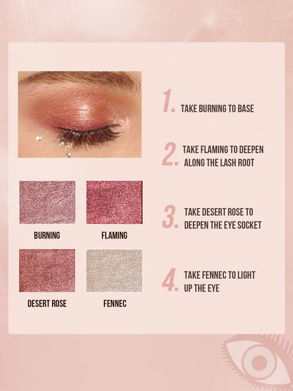 Misslyn Desert Night Metallic Eyeshadow Palette Flaming Eyes