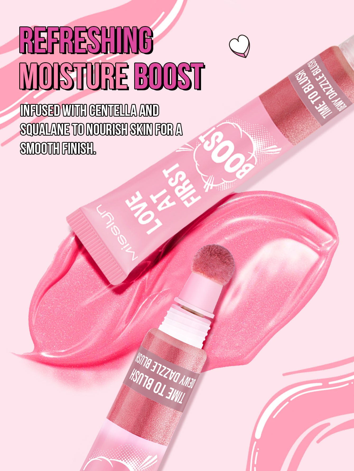 Misslyn Love At First Boost Dewy Dazzle Blush