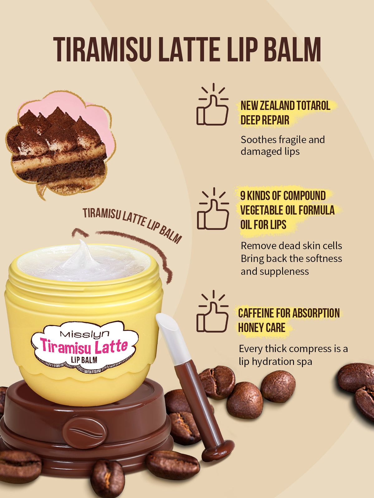 Misslyn Tiramisu Latte Lip Balm