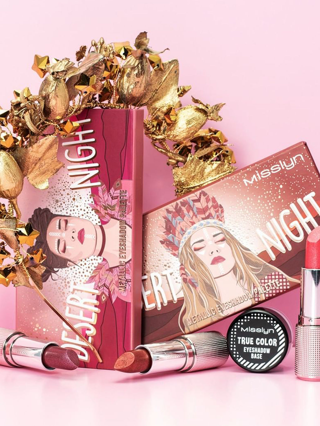 Misslyn Desert Night Metallic Eyeshadow Palette Burning Desire