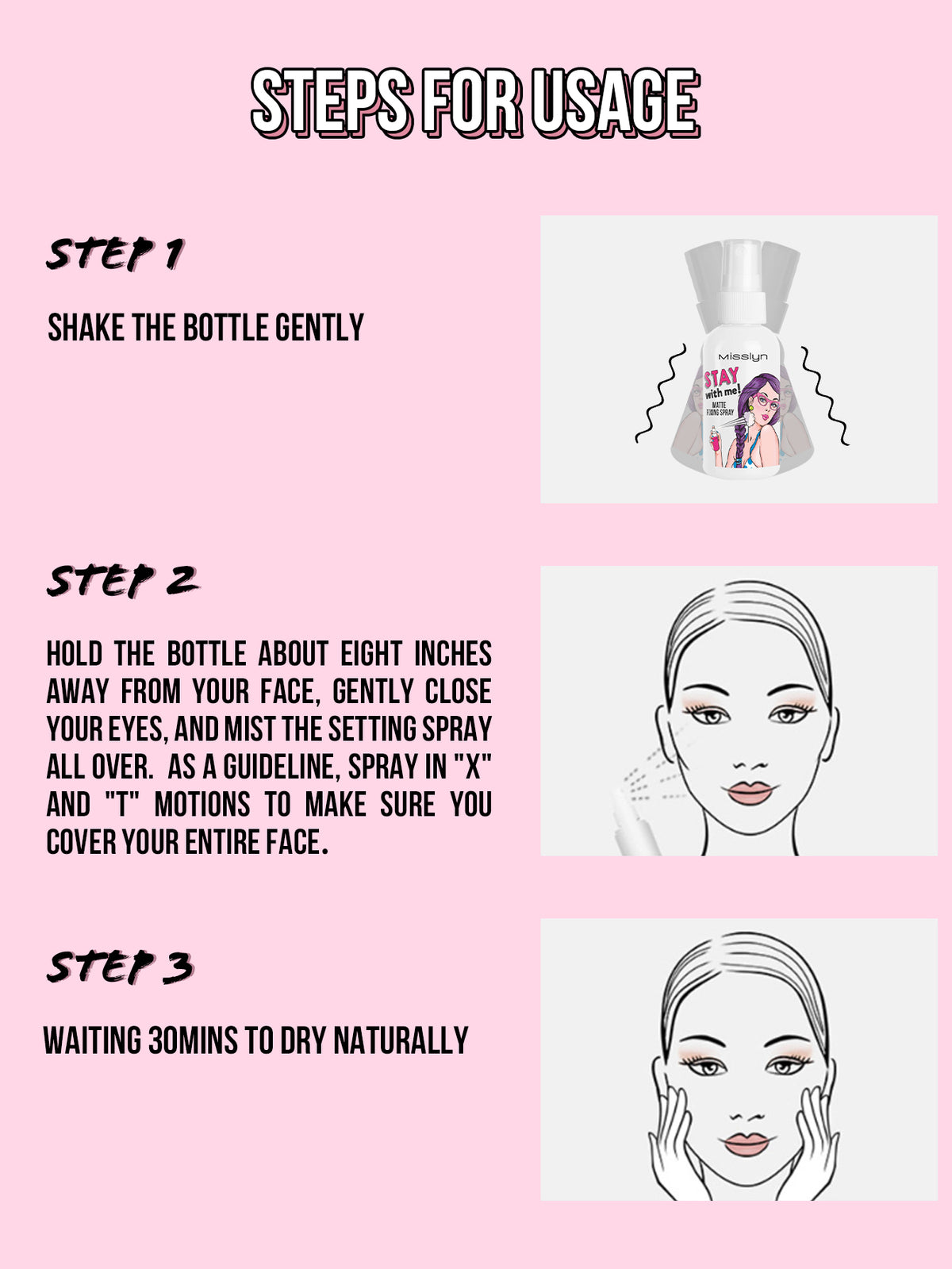 Misslyn Stay With Me Matte Fixing Spray